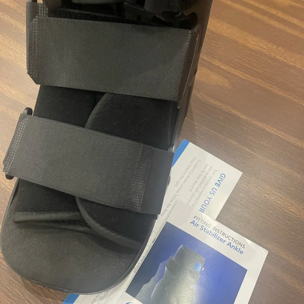 Men’s Black Medical Walking Boot